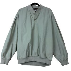 Vintage Foursome Men’s Golf Jacket Sage Green Elastic Hem Medium
